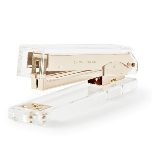 kate spade Office Kate Spade Acrylic Gold Stapler Keep It Together